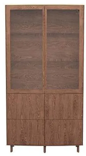 Skovby SM410 vitrine - Lakeret valnød